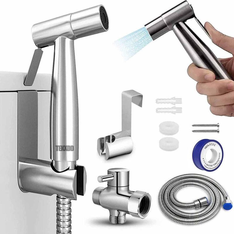 Handheld Bidet Sprayer for Toilet, Spray Attachment with Hose for Feminine Wash,