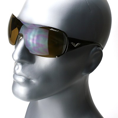 New Oversized Rimless Shield Mens Womens Designer Sunglasses