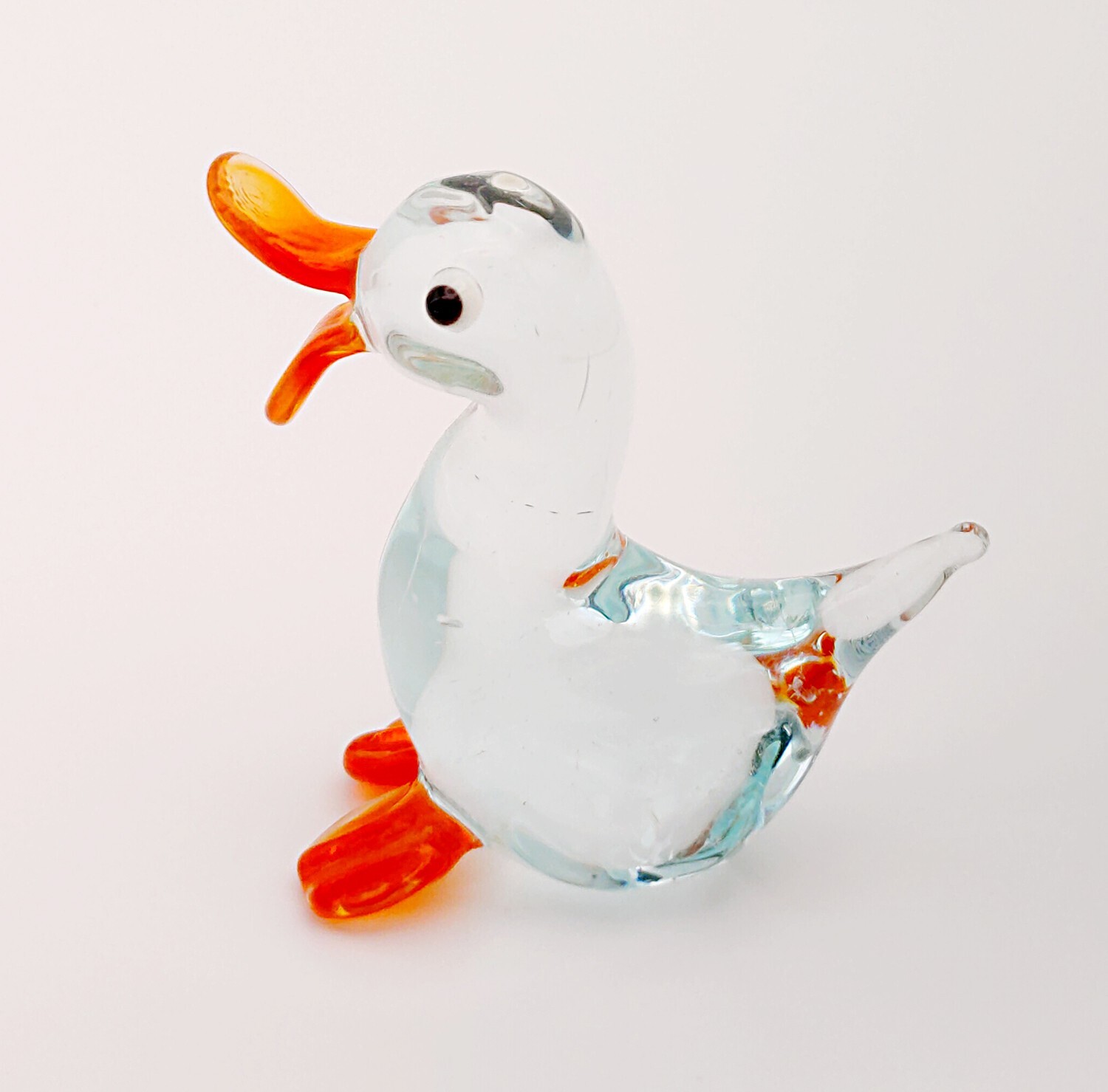 工芸品 DUCK PAIR GLASS FIGURINE HUMAN MADE Duck Pair Glass Figurine