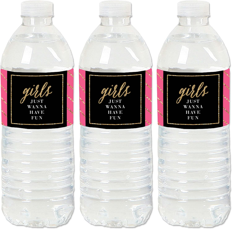 Girls Night Out - Bachelorette Party Water Bottle Sticker Labels - Set of 20