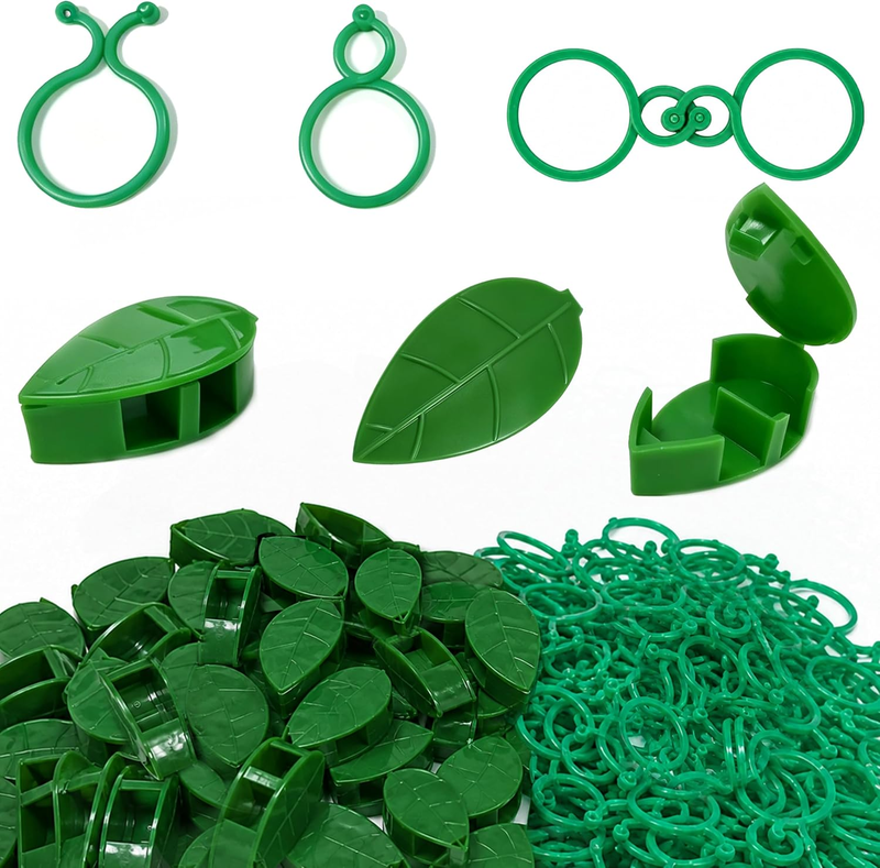 90PCS Plant Climbing Wall Clips with Easy-Clean Adhesive Stickers & 100PCS Inter