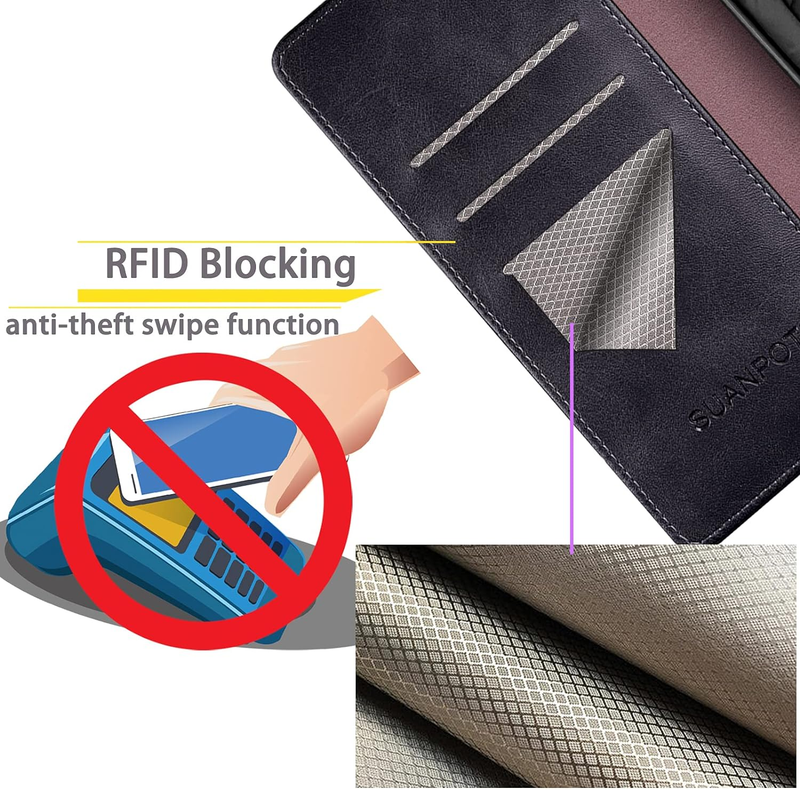for Samsung Galaxy S24 FE Wallet case with RFID Blocking Credit Card Holder,Flip