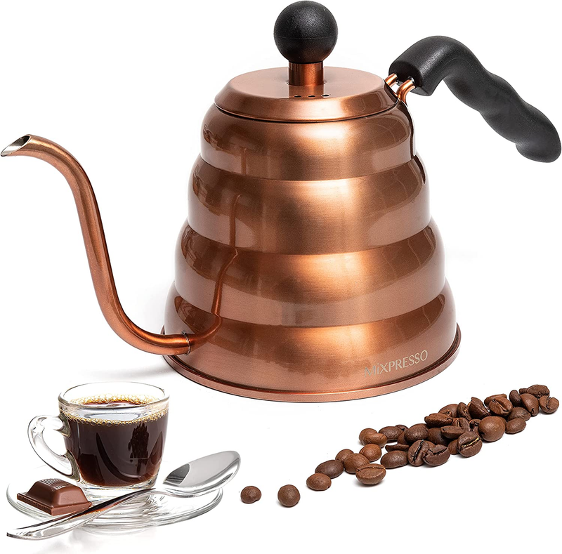 Gooseneck Pour over Coffee Kettle, Barista Pour Control Desi