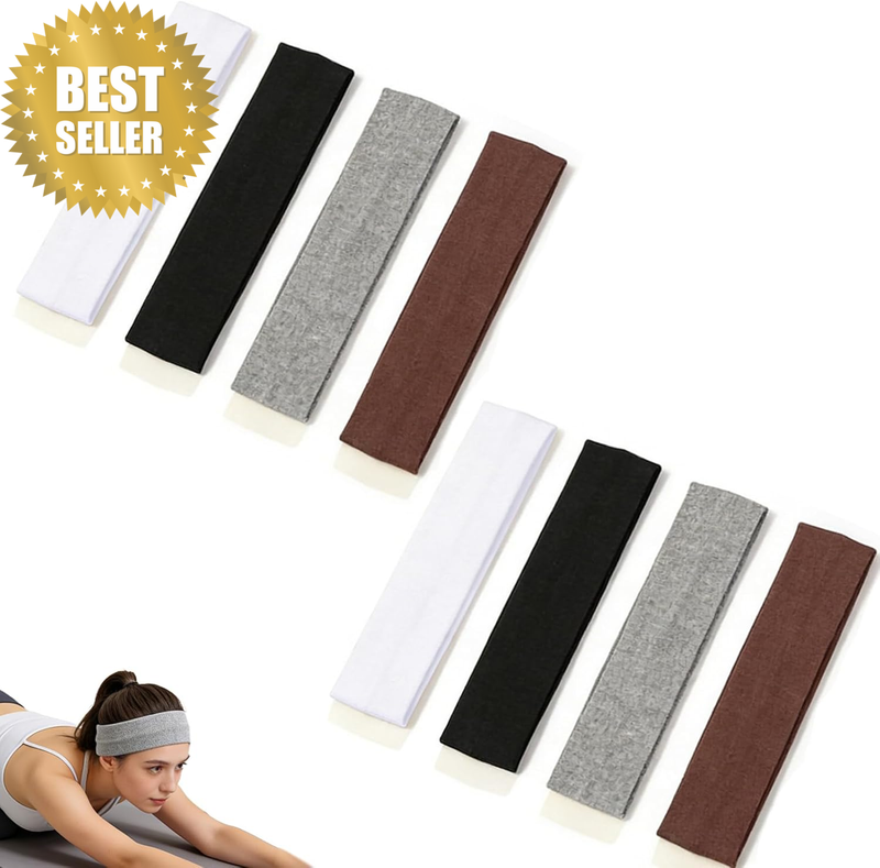 8 Pcs Headbands for Women, Hair Band & Hair Bands Elastic Non-Slip Comfortable C