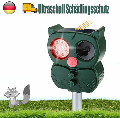 Solar Ultraschall Tiervertreiber Vogelabwehr