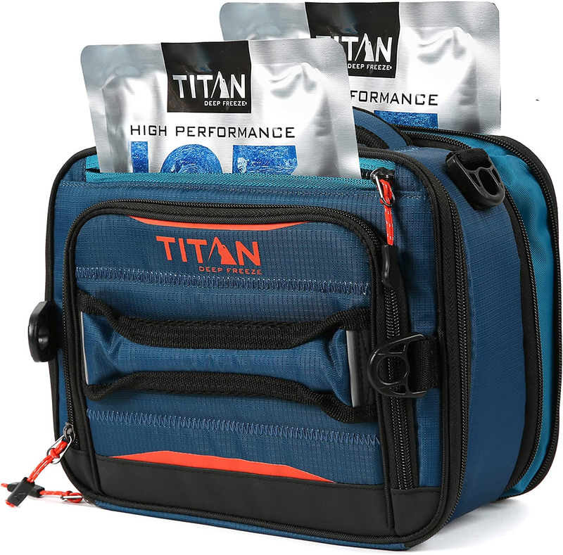 Titan Deep Freeze Fridge Cold Expandable Insulated Horizontal Lunch Pack with 2X