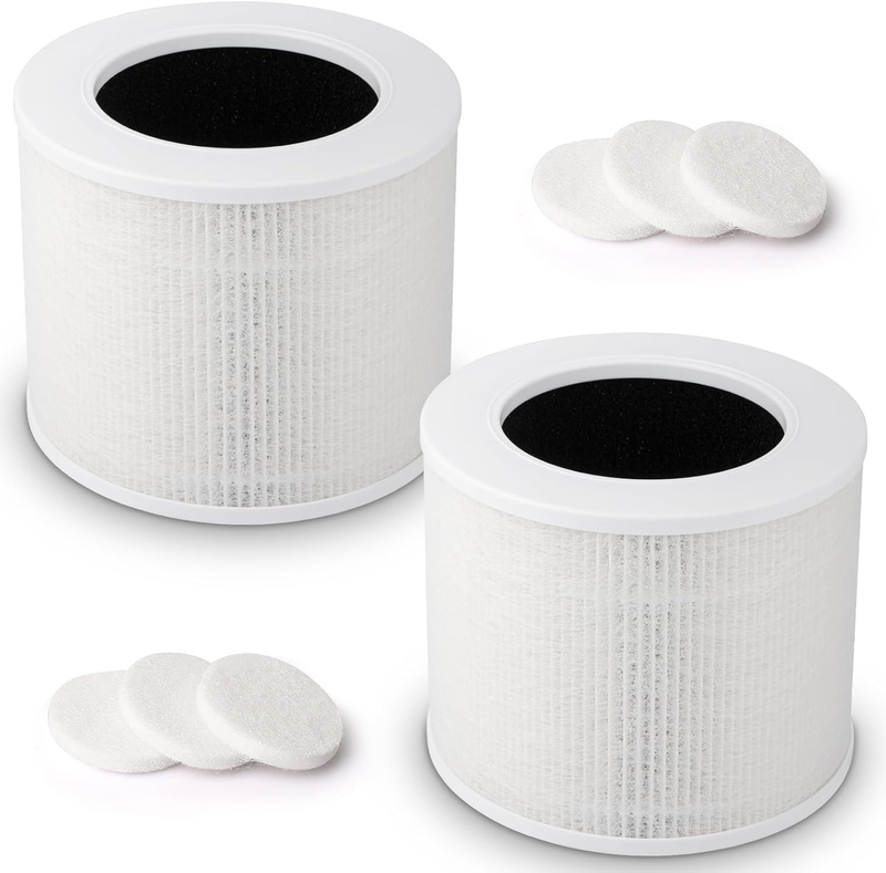 2-Pack Core Mini Replacement Filter for LEVOIT Core Mini Air Purifiers, H13 True