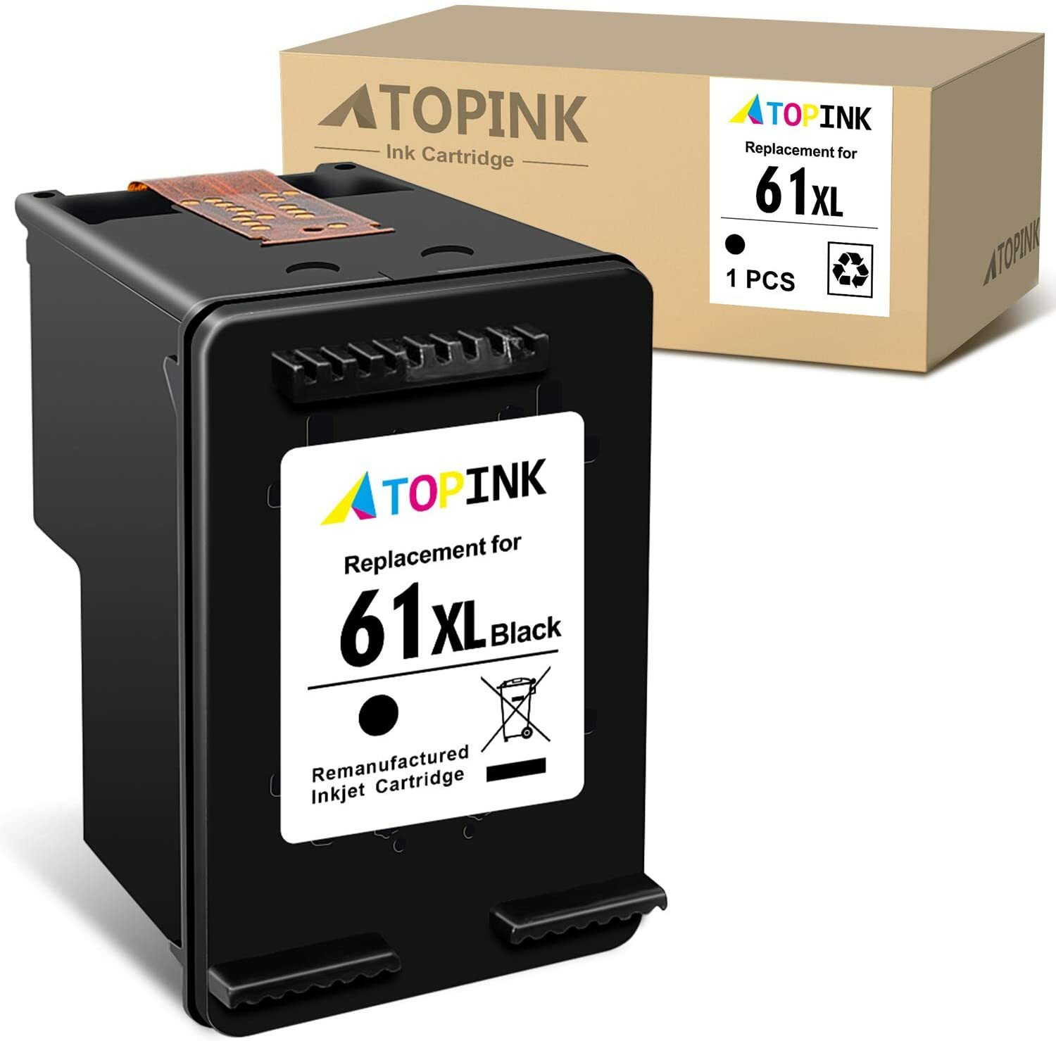 Cartouche d'encre remanufacturée pour HP 61XL 61 XL Compatible avec DeskJet 3050