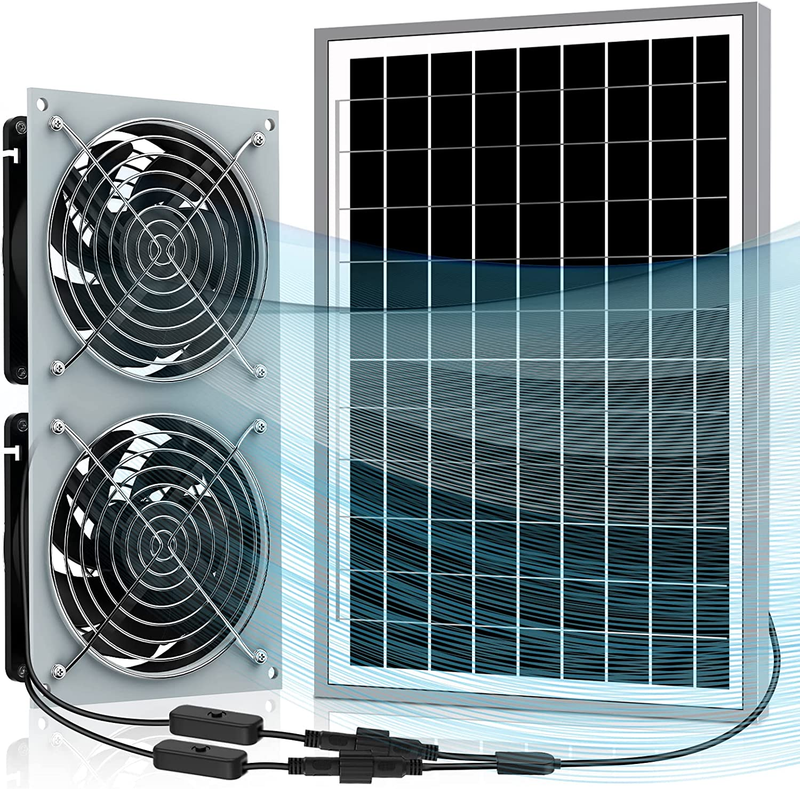 Ventilador Energia Solar Mini Ventilador 15W Invernadero Refrigeracion Escape