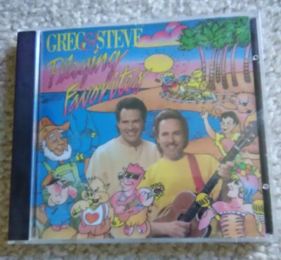 GREG & STEVE PLAYING FAVORITES CD 12 TRACKS 1991 CHILDREN'S KIDS HARD TO FIND