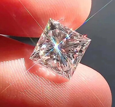 Lab Grown 2.12 Ct PRINCESS Cut IGI Certified CVD Diamond F Color VS1 Clarity