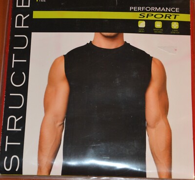 Structure Muscle Tee Mens Size L Blue