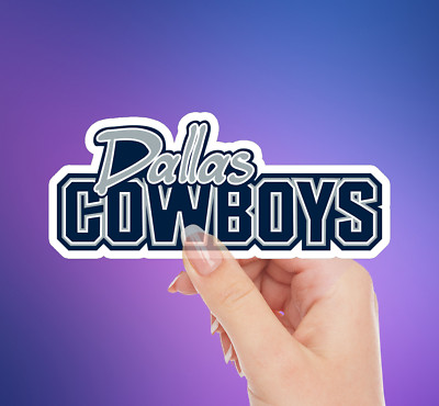 NEW - For Dallas COWBOYS Fan Football Vinyl Sticker Decal | 4 x 1.6 INCHES