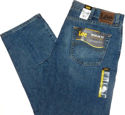 LEE Regular Fit Jeans Straight Leg Regular Seat & Thigh At Waist Lieutenant Blue