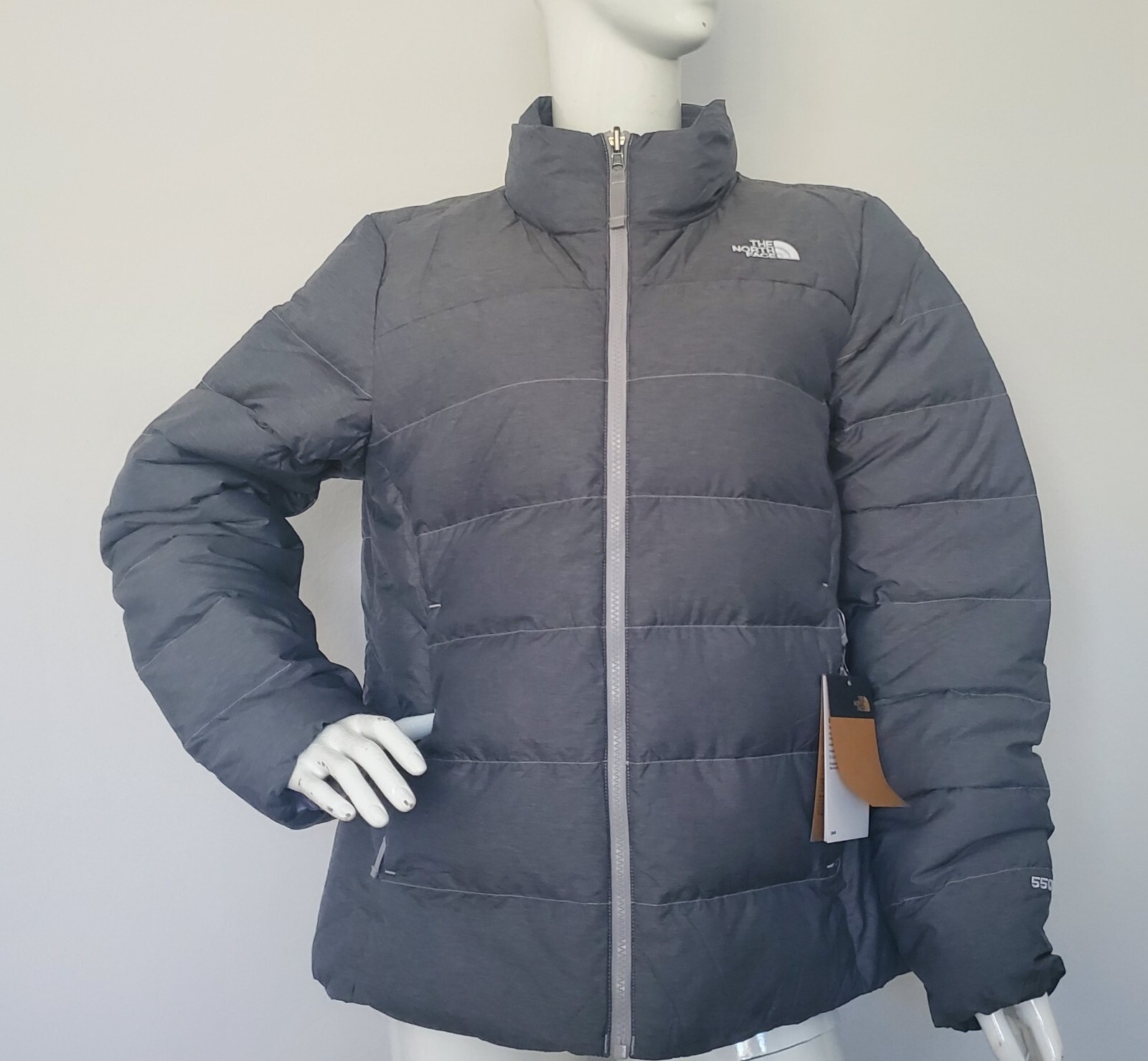 ЗИМНЯЯ КУРТКА-ПУХОВИК THE NORTH FACE WOMEN FLARE2 PUFFER 550-серый, РАЗМЕРЫ S, XL, XXL