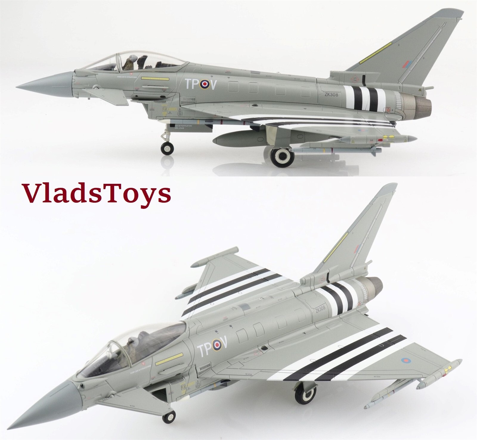 【未使用品】HOBBYMASTER EUROFIGHTER HA6608 F-2000 Typhoon 1:72 Diecast Model - Hobby Master HM-HA6608