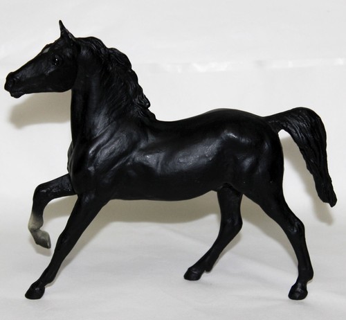Vintage Breyer Plastic Toy Model Black Horse Stalion Animal