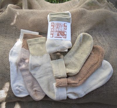 Organic Threads Colorgrown Organic Cotton Short Top Socks NEW Made in USA