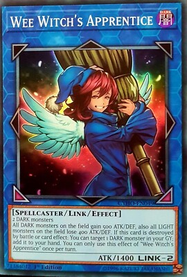 Yugioh! LP Wee Witch's Apprentice - CYHO-EN049 - Super Rare - 1st Edition Lightl