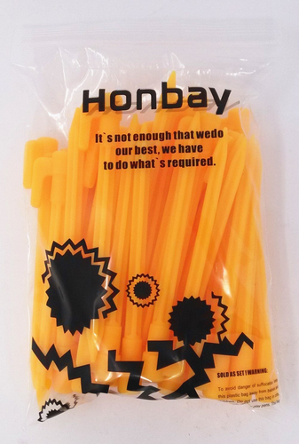 40 pcs 5.7 Yellow Plastic Garden Stakes Tent Pegs Canopy Accessories
