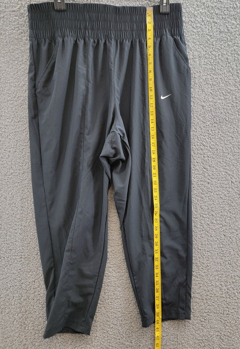 Nike Plus Size Dri-FIT One Ultra High-Waist Pants Women's 1X Black Elastic Waist - Picture 10 of 18