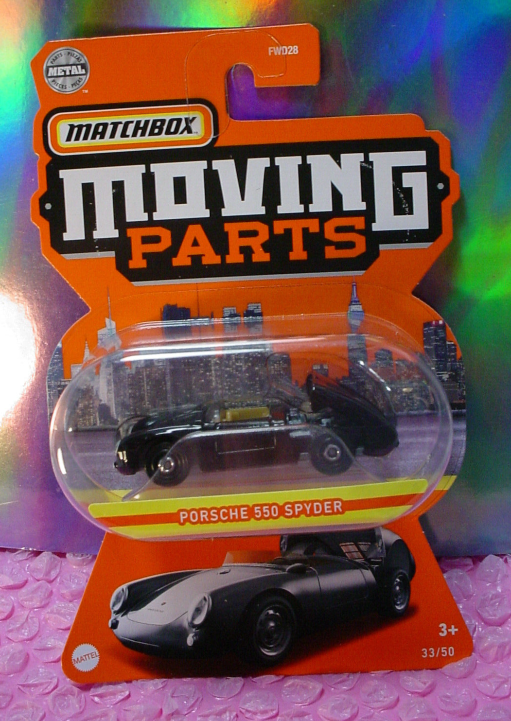 2022 Matchbox PORSCHE 550 SPYDER 33/50☆black☆ Moving Par