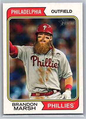 Brandon Marsh 2023 Topps Heritage BASEBALL #519 Philadelphia
