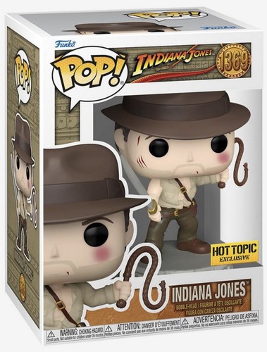 FUNKO POP! INDIANA JONES WITH WHIP AND SWORD #1369 HOT TOPIC