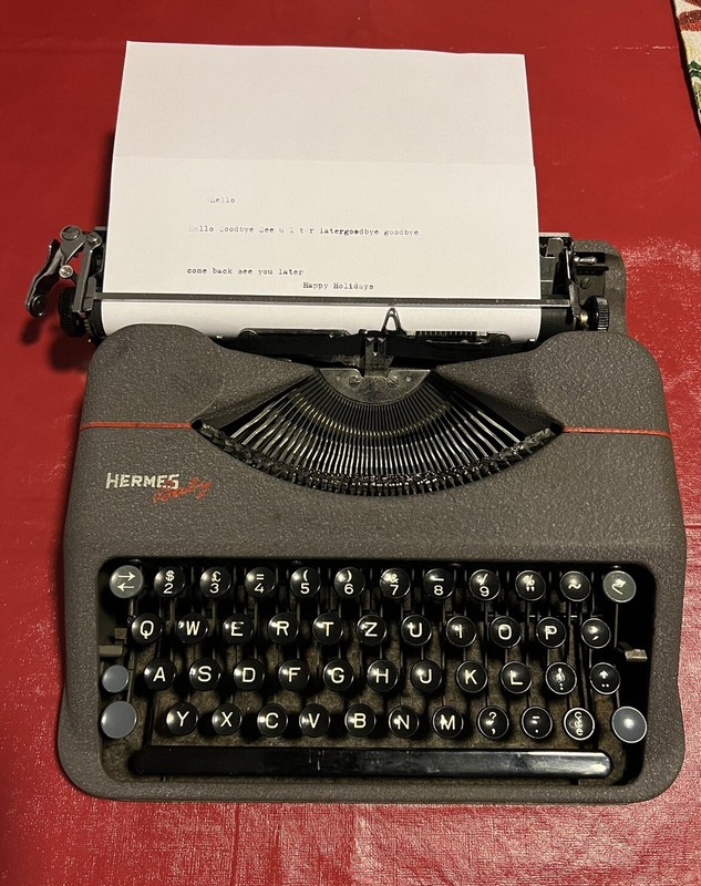 1957 Hermes Baby on the Typewriter Database