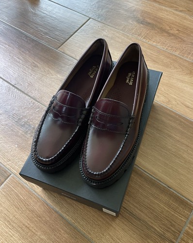 G.H. Bass Weejuns Whitney Super Lug Loafers in a women's 10, “Wine