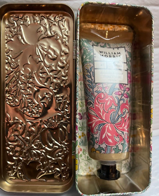 WILLIAM MORRIS AT HOME BERGAMOT &VETIVER HAND CREAM 3.4FLOZ IN GIFT TIN