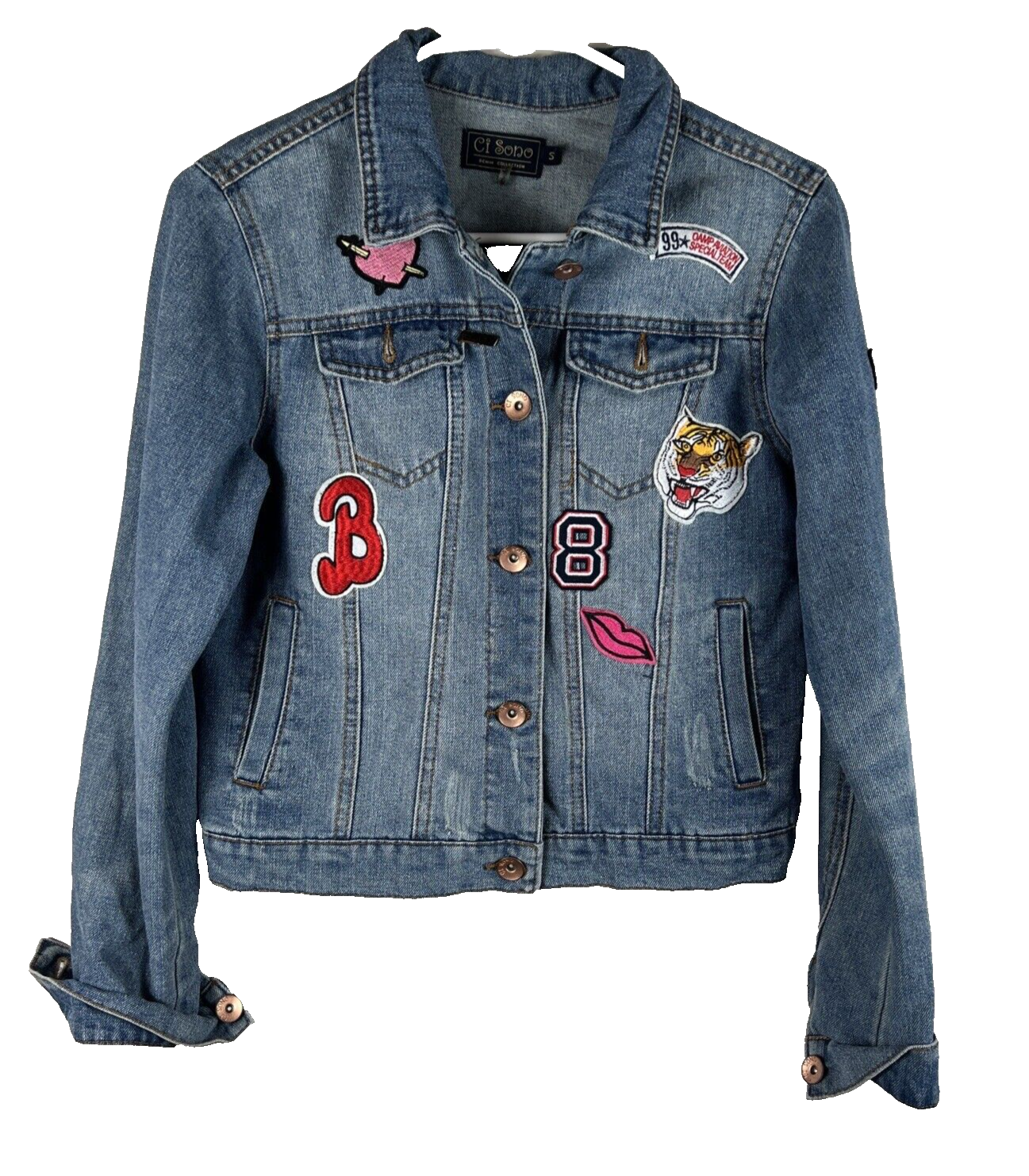 ジャケット・アウター younger song vintage patch denim jacket younger song vintage patch denim jacket