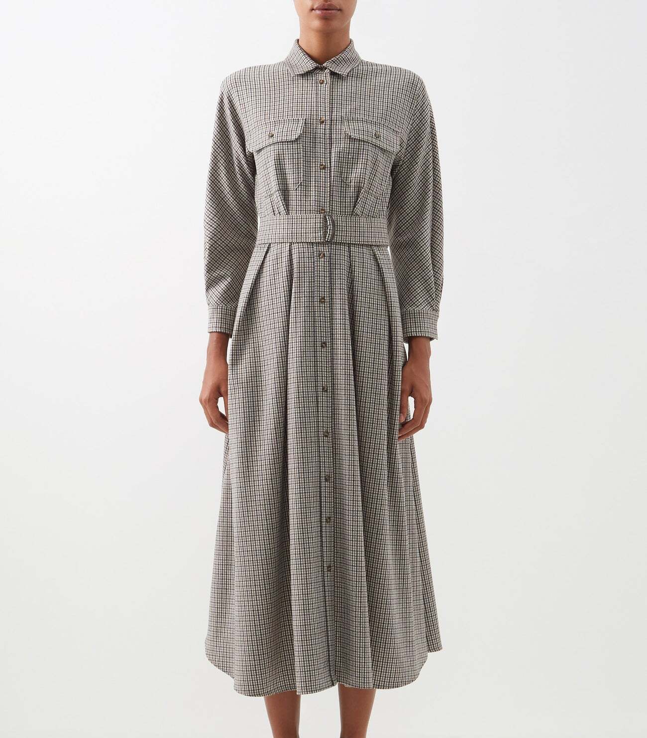 ＜FISCHIO＞Weekend Max Mara コットンリネンデニムスカート Linen and cotton denim skirt, navy | Weekend Max Mara