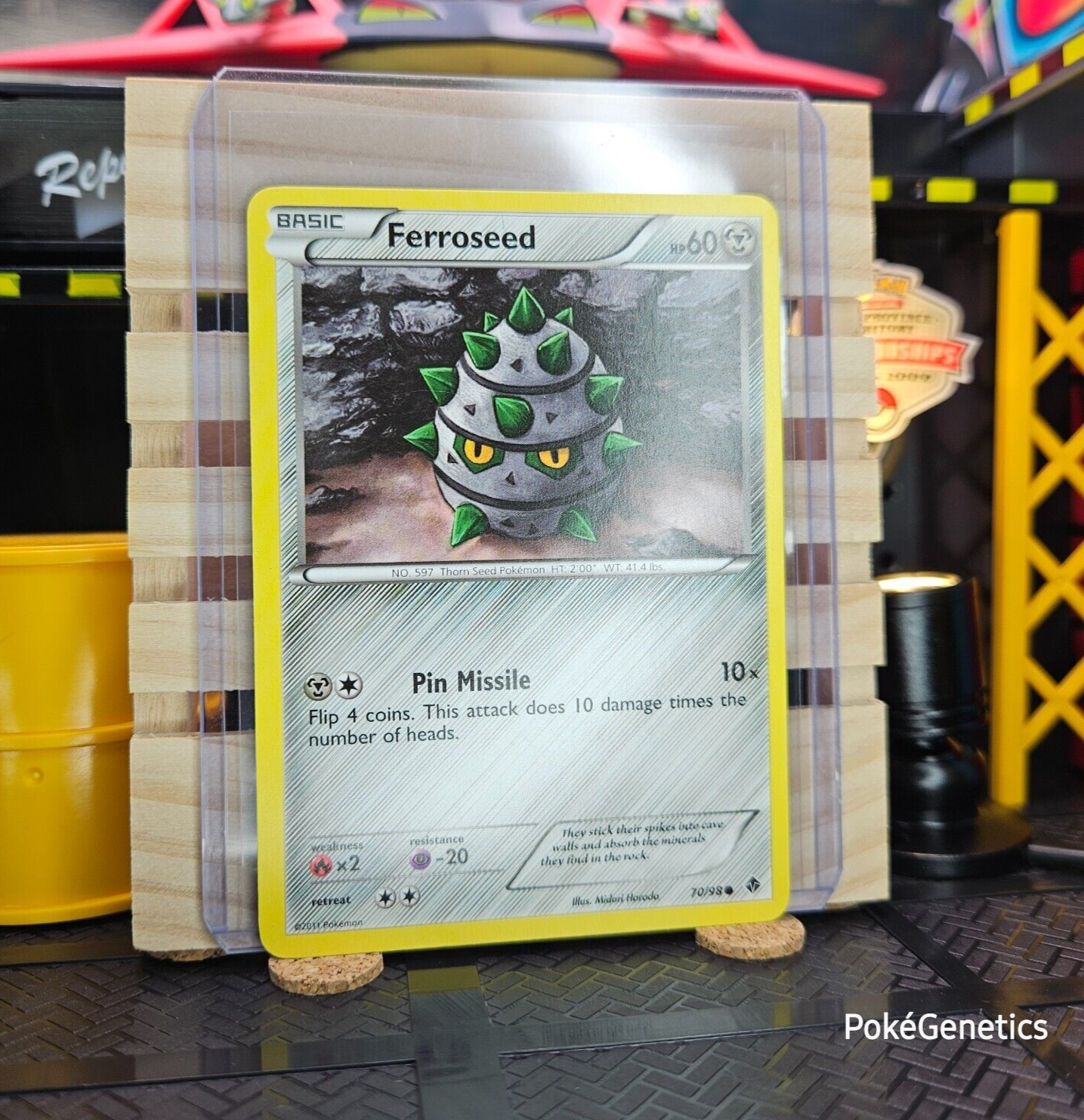 ::Ferroseed 70/98 Emerging Powers Pokémon TCG Black & White 2 Common Non Holo