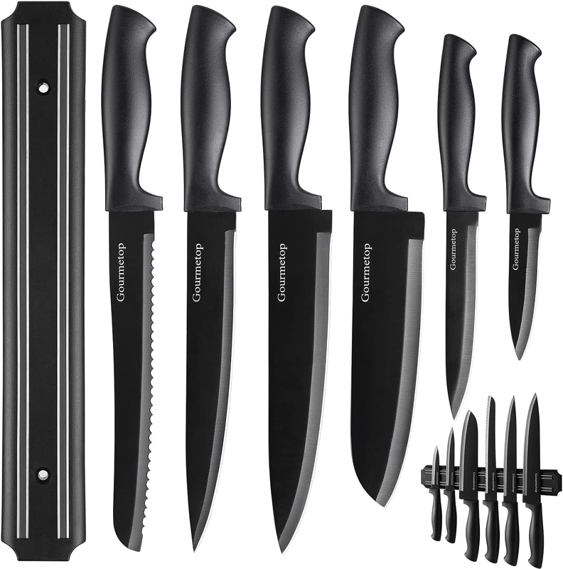 With No Drilling Magnetic Strip For Kitchen Black Titanium Sma