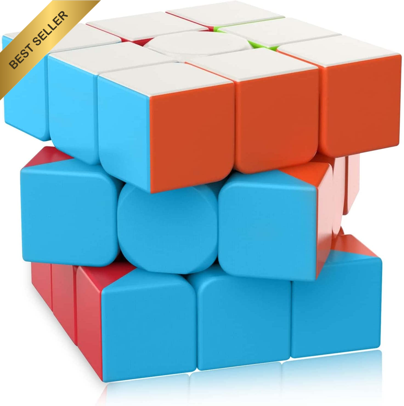 Magnetic Magic Speed Puzzle Set Stickerless Race Cube Smooth Fast Fidget Toy