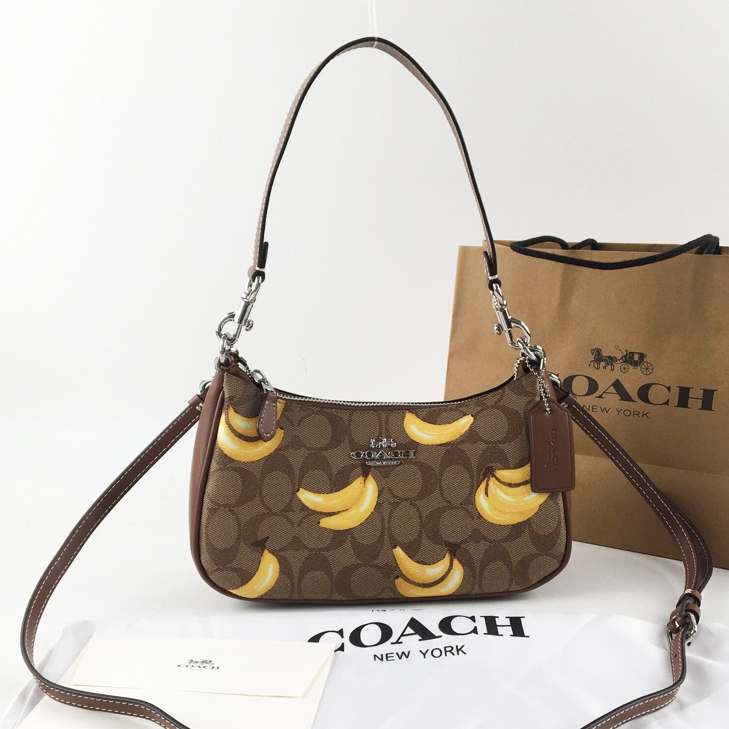 [MACNII] ★韓国NEW BRAND★HOLIDAY TERRY BAG(3COLOR) NWT COACH Teri Shoulder Bag with Hawaiian Print Canvas