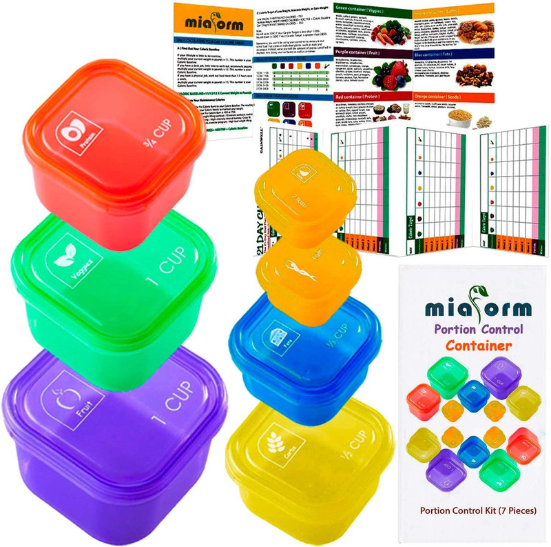 Portion Control Container and Food Plan - 21 Day Portion