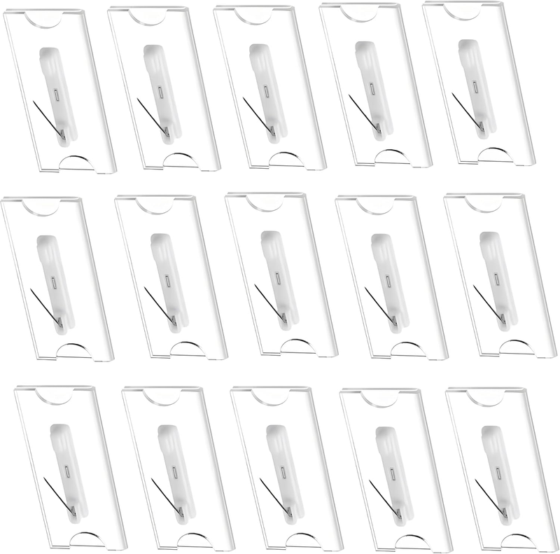15PCS Name Tags with Pins Name Badges for School Work Name Badge Holder for Clot