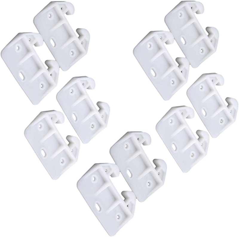 10 Pieces Plastic Drawer Guides Drawer Track Guides Replacement Parts Drawer Rai