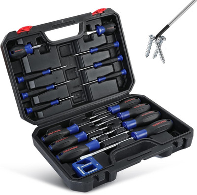 Magnetic Screwdriver Set, 16-Piece Torx Slotted Phillips Precision Screwdrivers 