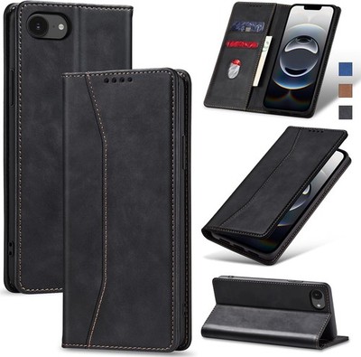 Jasonyu Case for iPhone 16e/SE 2025 Leather Wallet Flip Cover with Card Holder,