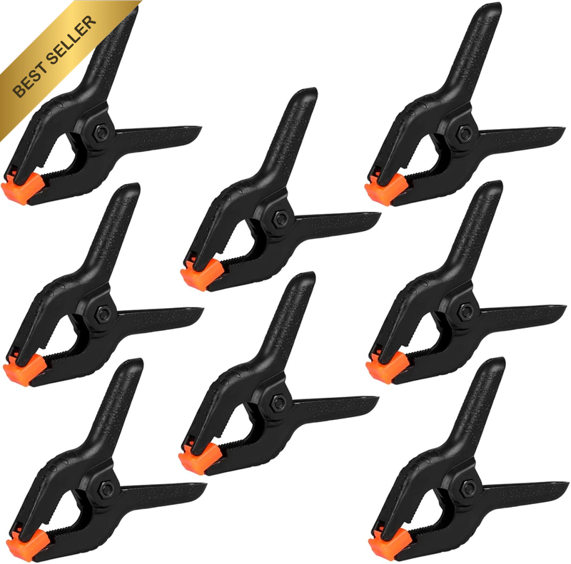 12 Pack Spring Clamps, 3.5Inch Plastic Clips, Small Backdrop Clips, Clamps Heavy