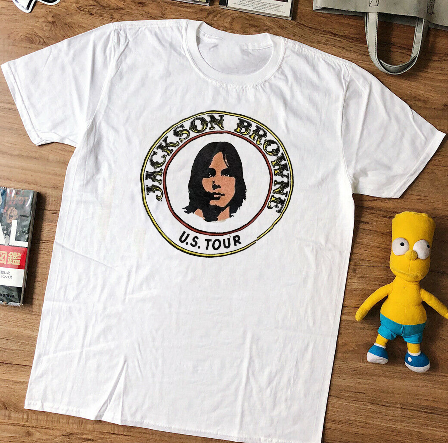 Jackson Browne コンサートTシャツ Jackson Browne Tour 86 vintage t shirt Rock Band Concert