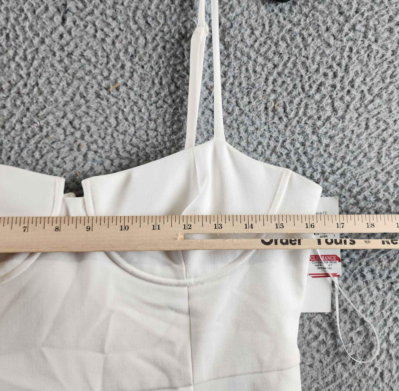 FRENCH CONNECTION Whisper Corset Dress Women's 10 Sumer White Back Zip Closure - Picture 6 of 13