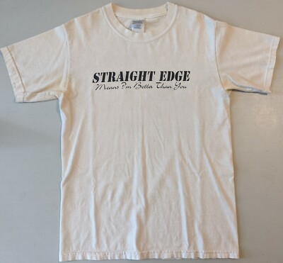 Straight Edge Means I'm Better Than You Small Vintage T-Shirt SXE XXX Gildan