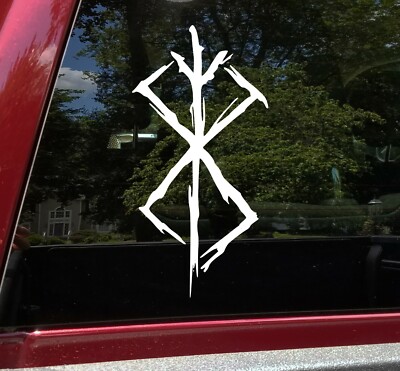 Berserk Norse Rune Vinyl Decal V2 - Viking Berserker - Die Cut Sticker