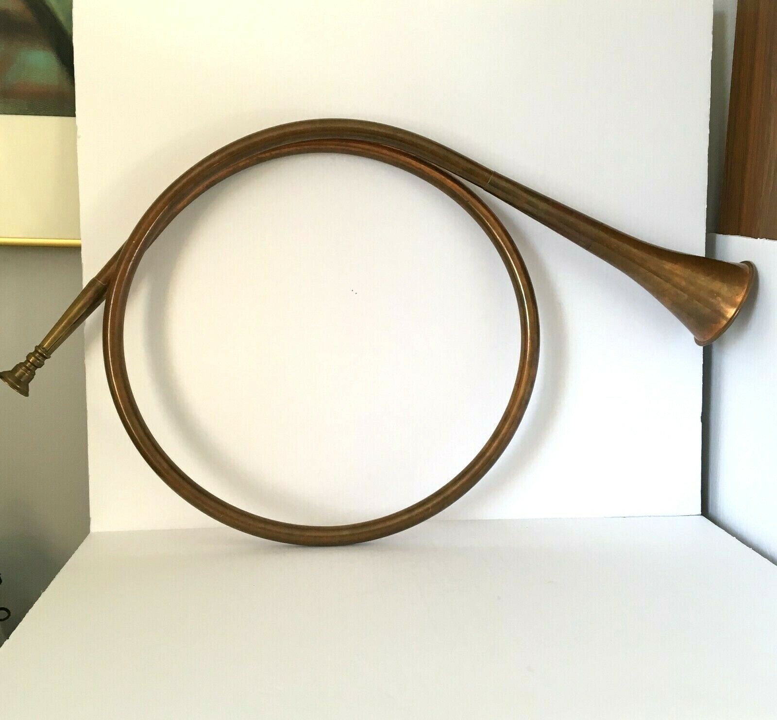 Vintage Fox Hunt Copper Horn
