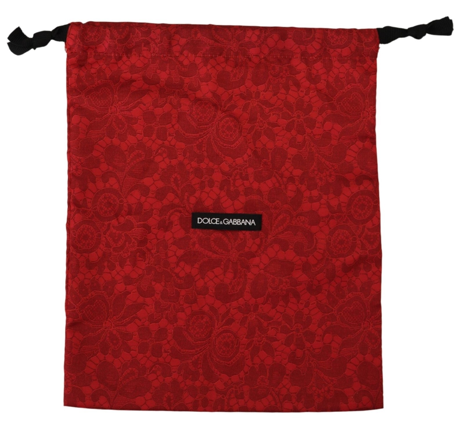 

DOLCE - GABBANA Сумка-пылесборник с цветочным принтом и шнурком для обуви 32см x 26см, Красный