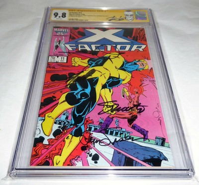 X-Factor #11 CGC SS 9.8 4x Signature Autograph STAN LEE Death Berzerker BlowHard